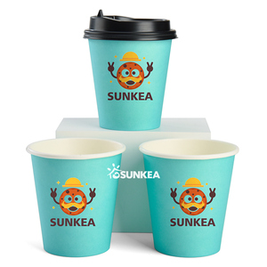 Café et boulangerie en gros vrac café imprimé de marque à emporter tasses avec couvercles - Product Image 5