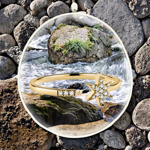 แหวนเงินแท้ 925 รูปปลาดาว ดีไซน์เปิด สไตล์ฤดูร้อน ป้องกันการแพ้ สำหรับผู้หญิง สวมใส่ได้ทุกวัน งานแต่งงาน ชุบโรเดียม - Product Image 2