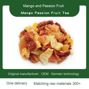 Meilleure vente Mangue fruit de la passion fleur allemande thé tache scénique feuilles mobiles pour les cafés prix de gros - Product Image 3