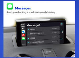 Carro sem fio carplay android, interface para audi a4 a5 2008-2016 2gmmi com espelho link airplay, função <span class=keywords><strong>youtube</strong></span> - Product Image 5