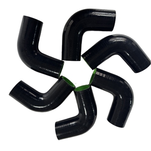 Customized Size 45/90/120 Degree High Quality 90&deg; Elbow <strong>Silicone</strong> Hose51/63/75mm 3-6 Ply Polyester Reinforced High Temp Resistant - Product Image 3