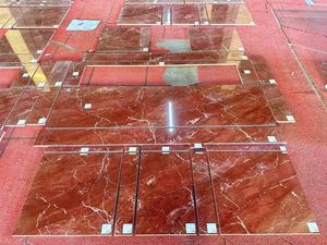 Mármol Rojo Coral Natural con Vetas Degradadas, Piedra de Lujo para Decoración de Espacios de Alta Gama, Paredes Decorativas para Vestíbulos de Hoteles y Villas - Product Image 4