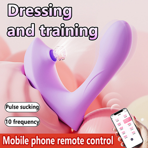 2 in 1 diversi modi per giocare clitoride succhiare il capezzolo massaggio vibratore indossabile corpo vaginale massaggiatore anale anale Plug per le donne - Product Image 4