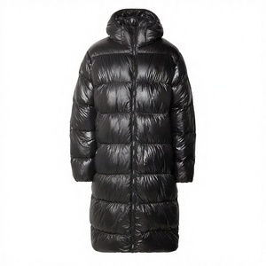 Blouson matelassé tendance pour homme, à manches longues et capuche, uni, léger, fabriqué en usine, personnalisable, vente en gros - Product Image 3
