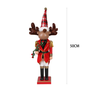 SOTE Vente Chaude <span class=keywords><strong>Casse</strong></span>-Noisette De Noël 38CM Cerf Électrique Portant Un Chapeau De Noël Décoration De Noël Cadeau Électrique - Product Image 2