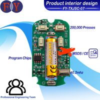   Télécommande sans fil personnalisée de haute qualité 315 MHz 433 MHz, reproduction et apprentissage de code fixe, compatible EV1527