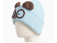 Gorro de Punto con Diseño de Conejito de Dibujos Animados para Invierno, Gorro Cálido, Suave y Agradable al Tacto para Mujeres y Niñas, Estilo Casual