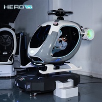 Simulateur de conduite d'hélicoptère automatique en métal HEROVR pour la maison, la garderie, l'école, l'extérieur, l'éducation, en acier métallique
