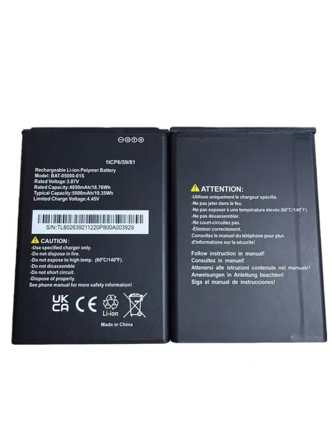 Sonim XP10 XP9900 BAT-05000-01S Original Quality 5000mAh Lithium-ion Battery Mobile Phone Replacement Long-lasting Stock Dual IC