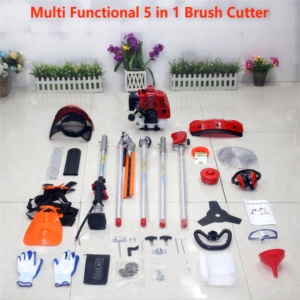 Outils de Jardinage Thermiques 52 cc Multi-Fonction 5-en-1 : Débroussailleuse, <span class=keywords><strong>Taille</strong></span>-<span class=keywords><strong>Haie</strong></span>, Élagueuse à Chaîne Industrielle 4 Temps 2 Temps - Product Image 2