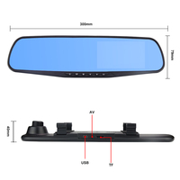 Junsun — caméra de recul pour voiture, enregistreur vidéo numérique, Full HD, 1080P, 4.3 pouces, Dvr