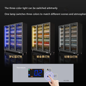 Beverage Showcase <b>Chiller</b> Glass Door <b>Fridge</b> Refrigerator <b>Wine</b> Cooler Showcase - Product Image 4