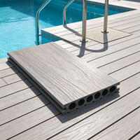 Planches de terrasse en composite bois-plastique co-extrudé pour patio et jardin extérieur