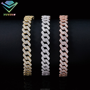 VVS moissanite GRA certificate 925 silver 18K gold plated necklace 2Rows diamond <b>iced</b> <b>out</b> <b>chain</b> fashion jewelry hiphop rapper - Product Image 3