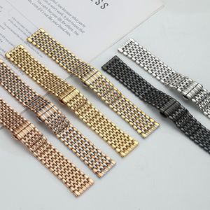 Correa de Reloj Upro de Lujo de Acero Inoxidable con 9 Eslabones, Correa de Metal Sólido con Cierre de Mariposa de Doble Presión, 18 20 22 24 mm para Hombre y Mujer - Product Image 5