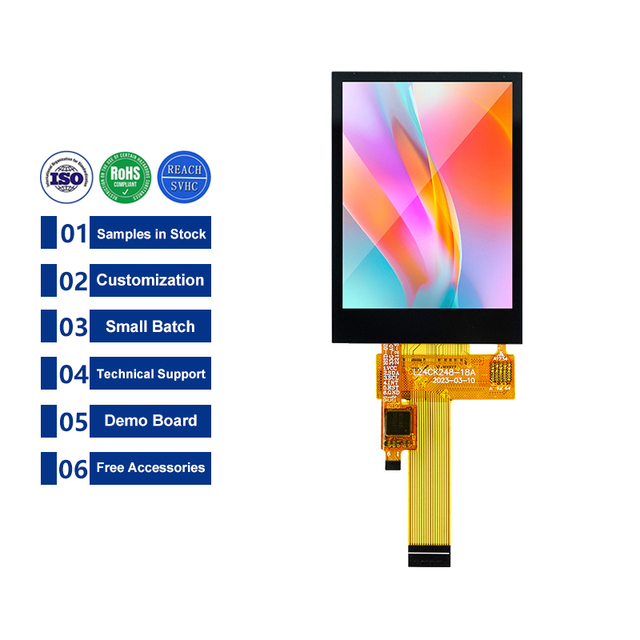 2.4 Inch 240*320 IPS SPI TFT LCD Module 18Pin LCD Display Screen ST7789/ILI9341 CTP RTP Capacitive LCD Touch Panel Touchscreen