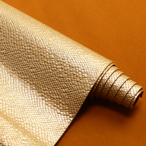 <span class=keywords><strong>2025</strong></span> Vàng Da Tổng Hợp Giả Cuero Chất Liệu Vải <span class=keywords><strong>PU</strong></span> Da Sáng Bóng Da Rắn Da Da Nhân Tạo Cho Giày Túi Khởi Động - Product Image 4