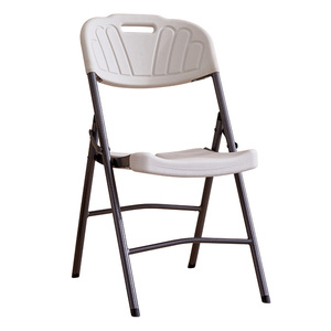 <span class=keywords><strong>Tavolo</strong></span> <span class=keywords><strong>e</strong></span> Sedia Pieghevoli in Plastica Bianca Moderna per Esterni, <span class=keywords><strong>Giardino</strong></span> <span class=keywords><strong>e</strong></span> Hotel - Product Image 2