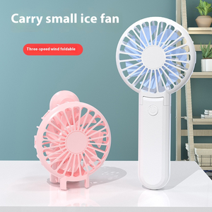 Ngoài Trời Cầm Tay Gấp Mini <span class=keywords><strong>Fan</strong></span> Xách Tay Đứng Kỹ Thuật Số Hiển Thị Máy Tính Để Bàn Nhỏ Có Thể Sạc Lại USB Cầm Tay <span class=keywords><strong>Fan</strong></span> - Product Image 3