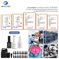 Vernis à ongles Hipsterr China Supplier 15ml, marque privée, vente en gros, nouvelle couleur, gel soak-off UV/LED