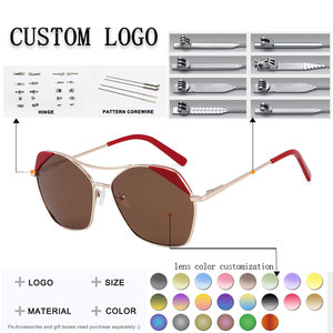 Gafas de Sol Unisex con Marco Metálico Cuadrado, Lentes Degradadas, Montura Completa, 100% Protección UV, Estilo Moderno, Protección Solar para Adultos - Product Image 2