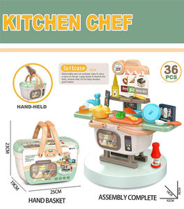 Ensemble de 36 jouets de cuisine transformables pour jeu d'imitation avec évier, planche à découper, aliments à trancher, jeu de rôle éducatif, cadeau pour enfants - Product Image 3
