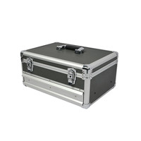 Fournisseur professionnel en aluminium abs gris empilable boîte à outils avec tiroir