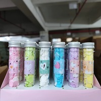 Stoples Kopi/Teh Kaca Borosilikat Tinggi dengan Tutup Motif Kayu Gelap, Cetak Sablon Transparan, Botol Kecil Warna Emas untuk Biji Kopi/Teh