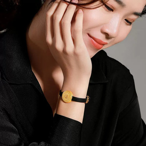 Bracciale Otto Tesori in Oro Puro 999 con Base in Acqua, Quadrante Rigido 3D, Passaporto Stradale, Bracciale per Coppie - Product Image 3