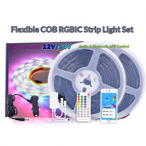 COB Magic Color RGB Flexible Light <strong>Strip</strong> Kit Smart Audio for APP Control 12-24V Home Decoration <strong>LED</strong> Full-Color Light - Product Image 2