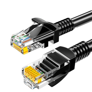 Câble réseau intérieur/extérieur, câble <span class=keywords><strong>Ethernet</strong></span> haute vitesse Cat5E UTP CCA BC rond pour routeur, PC, console <span class=keywords><strong>TV</strong></span>, 26AWG 1m/5m/100m - Product Image 1