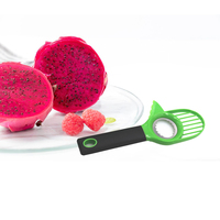 3 In 1 Avocado Slicer Shea Corer Boter Fruit Peeler Cutter Pulp Separator Plastic Mes Keuken Groente Gereedschap Keuken Gadgets