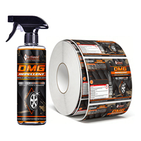 Étiquettes personnalisées imperméables pour produits d'entretien automobile, autocollants en rouleau avec impression dorée pour shampoing/cire de lavage automobile, pour emballage de bouteilles