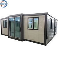 WinFair Petites maisons modulaires portables Petite maison en conteneur de 2 chambres à coucher Maison préfabriquée bon marché de 20 pieds avec couleur personnalisée