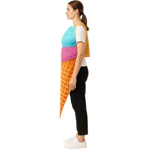 Disfraz de Cono de Helado para Halloween, Traje de Sándwich para Adultos, Ligero, Ideal para Fiestas, Bares y Actuaciones en Escenario - Product Image 4