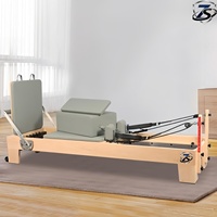 Reformer Pilates en chêne de qualité commerciale pour studio de yoga et usage domestique, sur mesure, vente en gros, durable, réglable, portable, certifié CE