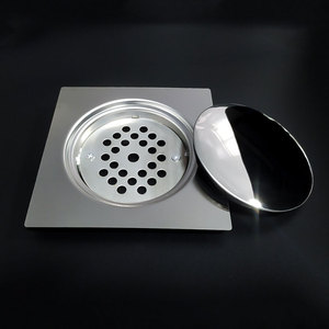 Rejilla de drenaje de suelo cuadrada moderna de 100 mm para baño y ducha con filtro anticorrosión para <span class=keywords><strong>lavadora</strong></span> - Product Image 4