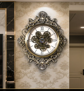 Horloge <span class=keywords><strong>murale</strong></span> suspendue Armens rétro en métal à quartz, à affichage simple, style industriel, à piles, <span class=keywords><strong>pour</strong></span> <span class=keywords><strong>salon</strong></span> - Product Image 1