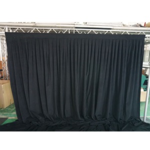 Telescopic drape and pipe aluminum <b>backdrop</b> <b>stand</b> kit for exhibition booth - Product Image 1
