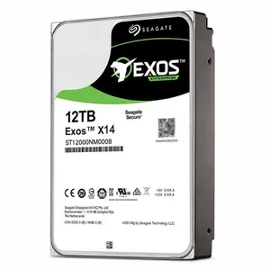 가격 ST12000NM0008 원래 새로운 Seagate 12 테라바이트 HDD Exos X14 7200 RPM SATA 6 기가바이트/초 캐시 3.5 인치 엔터프라이즈 하드 디스크 드라이브