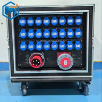 24-Way 16A Étanche Power Distro Grand Écran LED Éclairage de Scène Audio Distribution de Puissance Cabinet avec Flight Case