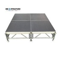 Plataforma de Escenario Portátil para Eventos y Conciertos en Interiores y Exteriores, Estructura de Armazón de Aluminio para Escenario, Plataforma Litedeck