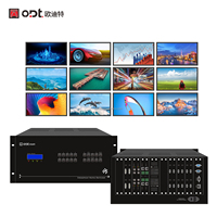 Conmutador de Matriz de Video Multiformato Híbrido HD-MI VGA CVBS de 12x12 Canales, Control por Web-GUI TCP-IP, para Salas de Conferencias e Iglesias
