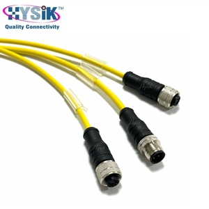 M12 4 Pinli Kodlu Erkek - 2 Dişi Y Splitter Düzeneği, CNC Takım Tezgahı Probları için - Product Image 3