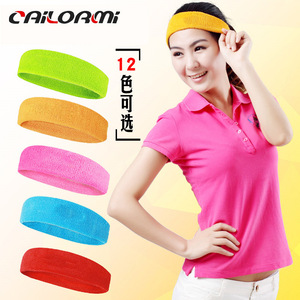 Cailormi Terry Cloth Sweatband Solid Color Breathable For Yoga And Sports Universal Fit - Product Image 3