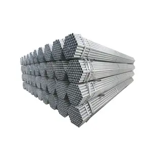 Tubulação de aço galvanizada extremidade lisa da estrutura BS1387 para o sistema do andaime/BS1139 48.3mm gi tubulação de aço para o andaime