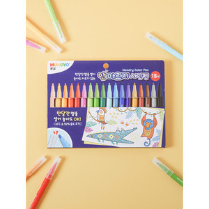 Marker Mungyo Art 18 colori pennarello permanente in tessuto e carta a secco con punta a spazzola piatta Logo personalizzato in plastica personalizzabile - Product Image 1