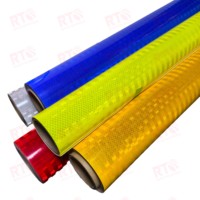 Rouleau de film réfléchissant prismatique adhésif certifié HIP de 48 pouces x 150 pieds pour signalisation routière