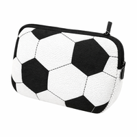 Organisateur de beauté, sac à maquillage portable en néoprène imperméable avec fermeture éclair, pochette cosmétique, organisateur de voyage, logo personnalisé, vente en gros
