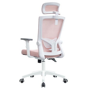 Ofertas de Marca China Buena calidad Presupuesto Rosa Ergonómico Oficina Secretaria Silla con reposacabezas - Product Image 6